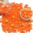 Sentovac Orange Pearl Sprinkles Edible Sugar for Cake Decorating Fancy