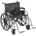 thumbnail image 1 of Sentra Extra Heavy Duty Wheelchair, Detachable Adjustable Height Desk Arms, Swing away Footrests, 24" Seat, 1 of 2