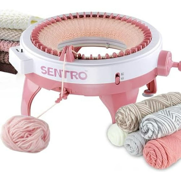 Sentro Knitting Machine, 48 Needles Knitting Loom Machine with Row Counter, Knitting Board Rotating Double Knit Loom Machine Kit$$