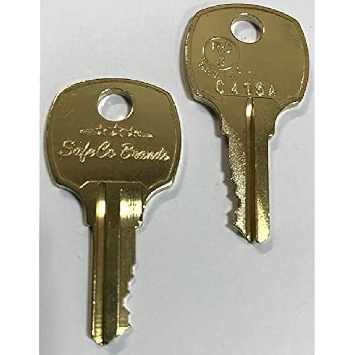 2 Keys Sentry Safe 2041 Tubular Ace Keys - Cut To Your Code