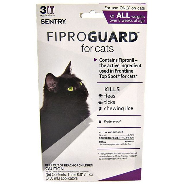 Sentry FiproGuard for Cats [Cat, Flea & Tick Sprays & Powders] 3 Doses