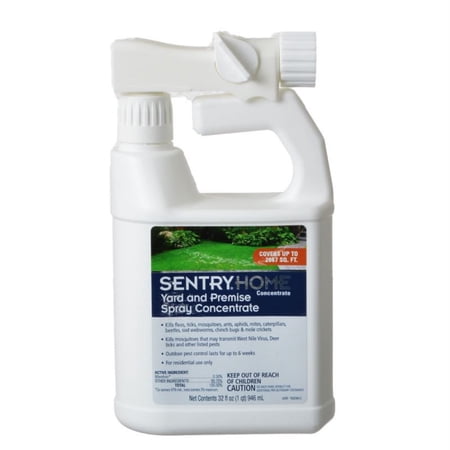 Sentry Outdoor Covers 2667 sq ft Fleas and Ticks Insect Killer Concentrate, 32 fl oz, 3 Count