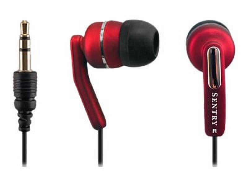 Sentry Neons HO624 Earphones inear wired 3.5 mm jack red