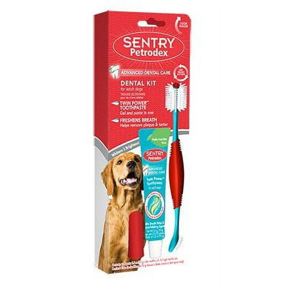 Sentry Petrodex Dental Kit for Adult Dogs [Dog, Dental & Breath Aids] 1 count