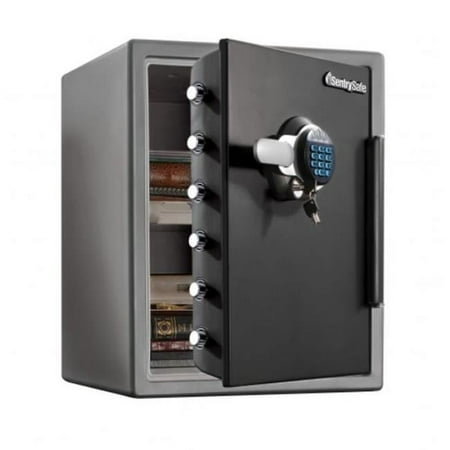 Sentry Safe Digital Fire/Water Safe - 2 ft³ - Digital, Programmable, Dual Key Lock - 4 Live-locking Bolt(s) - Fire Proof, Water Resistant, Pry Resistant - for Tablet, Cell Phone, External Hard...