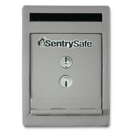 Sentry Safe Drop Slot Depository Safe, with Dual-key 20 lbs lb, Silver, Steel