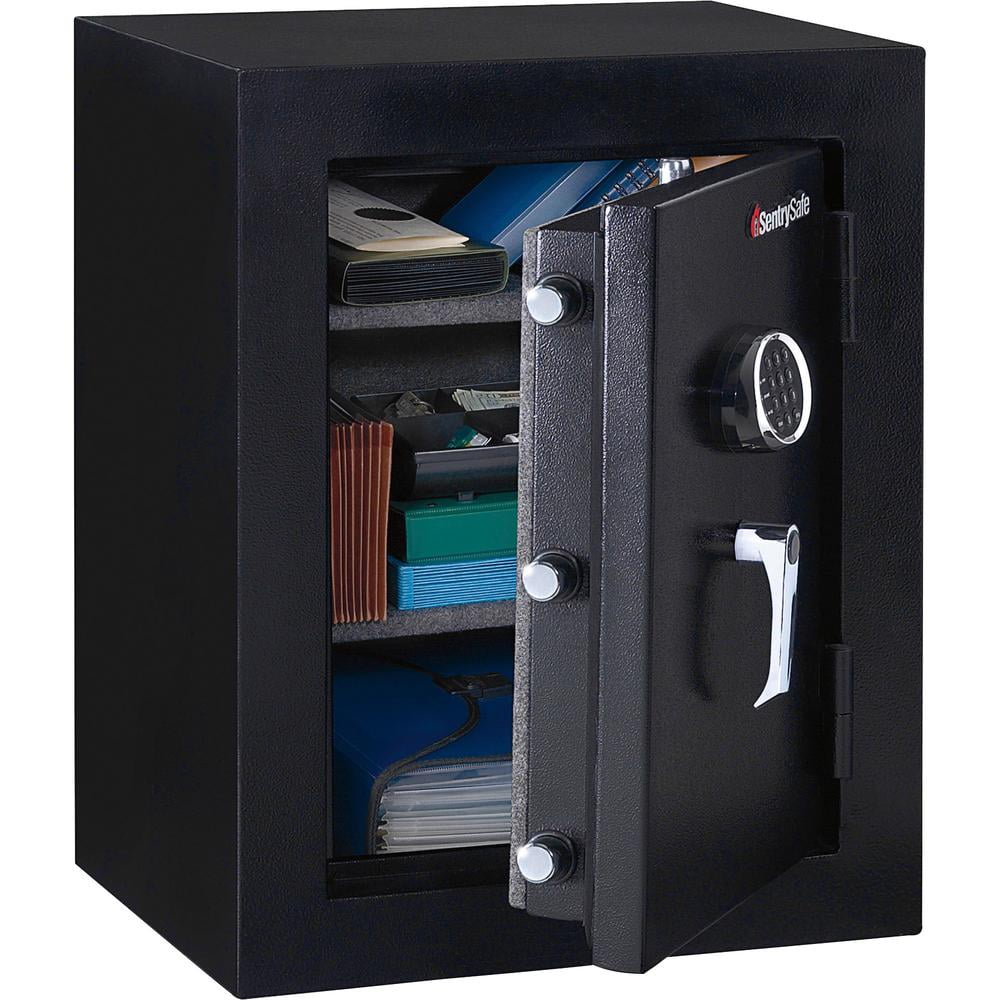 SENTRYSAFE Sentry Safe Fire-Safe Executive Safe - 3.40 ft - Electronic Lock - Water Resistant, Fire Resistant - Internal Size 25.75" x 19.38" x 11.73" - Overall Size 27.8" x 21.7" x 19" - Black