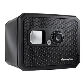 SentrySafe FPW082KSB Fireproof Waterproof Security Safe with Dial Combination and Override Key, 0.82 Cu-Ft., Black
