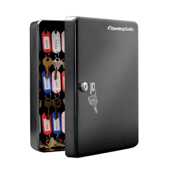 Wall Mount Key Box with Tags, 11.8 in x 9.4 in x 3.9 in inches