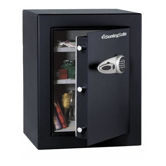 Security Safe, 4.25 cu ft, 195 lb, Electronic, Override Key Lock