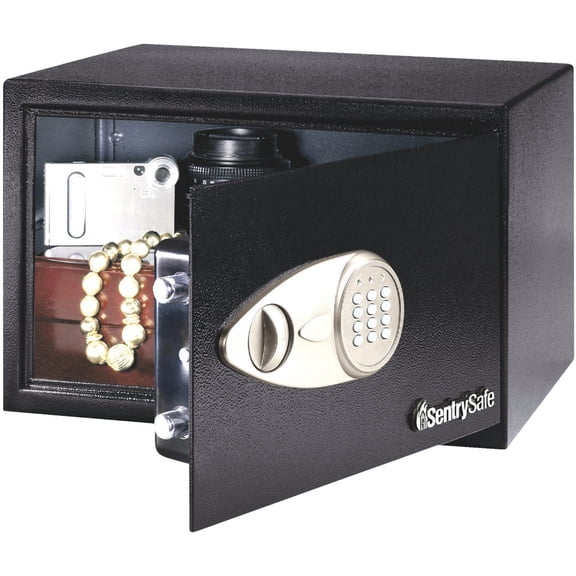 Sentry Safe SENX055 Electronic Safe w- Lock&Key- 13-.75in.x10-.63in.x8-1.06in.