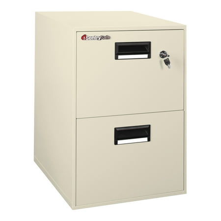 Sentry Safe Vertical Fire File Cabinet, 2-Drawer