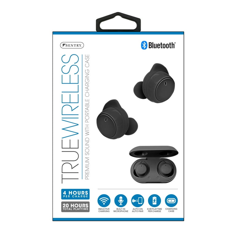 Sentry True Wireless Dot Earbuds with Portable Charging Case BLW BT980B Walmart