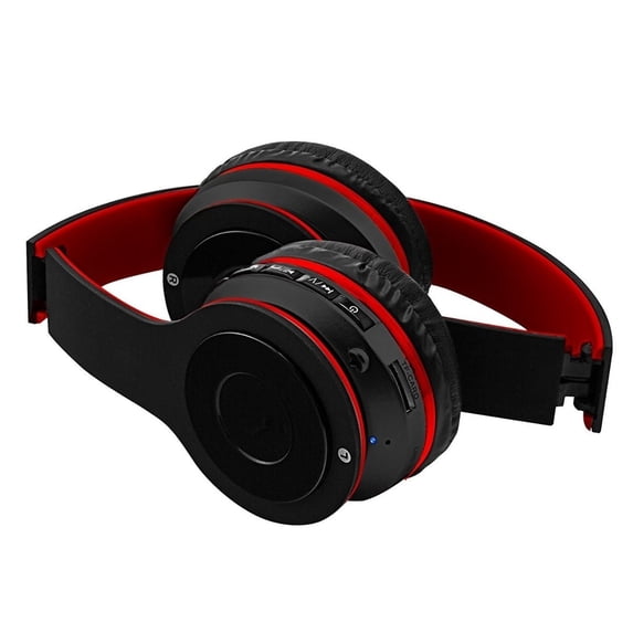 sentry bt200s wireless rechargeable stereo headphones with bluetooth black grey