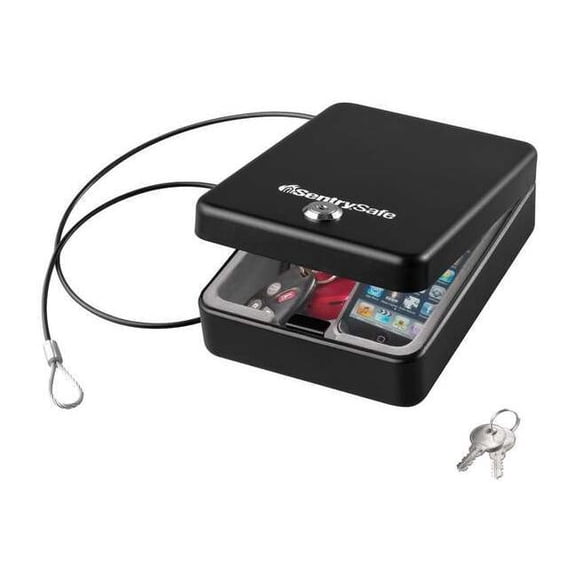 Sentry Safe Compact Safe, 0.05 cu ft, 2 lb, Privacy Key Lock No Rated P005K