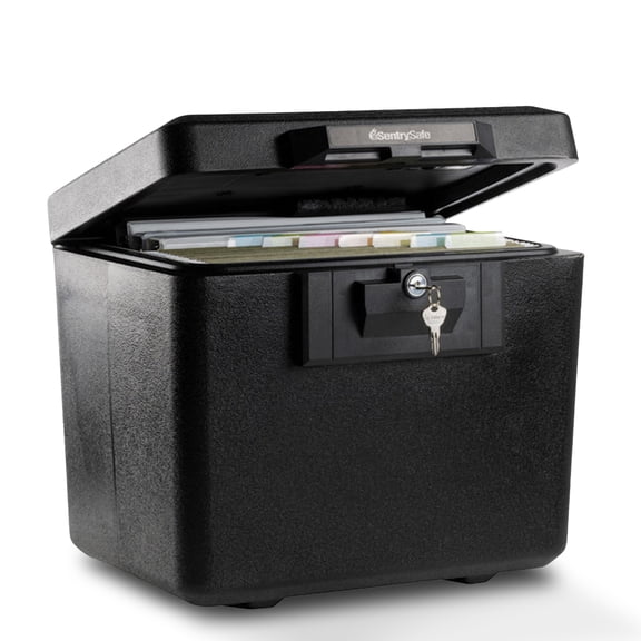 SentrySafe 1170 Fire-Resistant Document Safe with Key Lock, 0.61 CuFt., Black