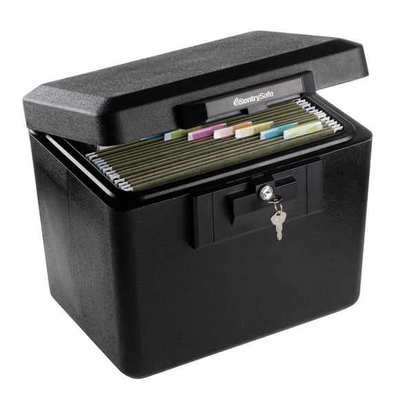 SentrySafe 1170 Fireproof Document Safe with Key Lock, 0.61 CuFt., Black