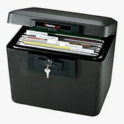SentrySafe 1170 Fire-Resistant Box Safe with Key Lock, 0.61 Cu. ft., Black