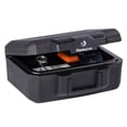thumbnail interactive-video image 1 of SentrySafe 1200 Fire-Resistant Chest with Key Lock and Carrying Handle, 0.18 Cu-Ft., 6.1 in x 14.3 in x 11.2 in, Black, 1 of 8