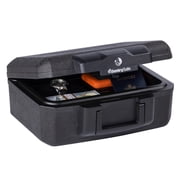 SentrySafe 1200 Fire-Resistant Chest with Key Lock and Carrying Handle, 0.18 Cu-Ft., 6.1 in x 14.3 in x 11.2 in, Black