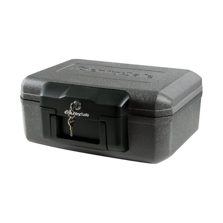 SentrySafe 1200 Fire-Resistant Box Safe with Key Lock 0.18 Cu. Ft., Black