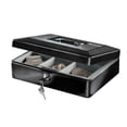 thumbnail image 1 of SentrySafe CB10 Steel Cash Box with Key Lock, 3.3 in x 9.8 in x 7.4 in, Black, 1 of 6