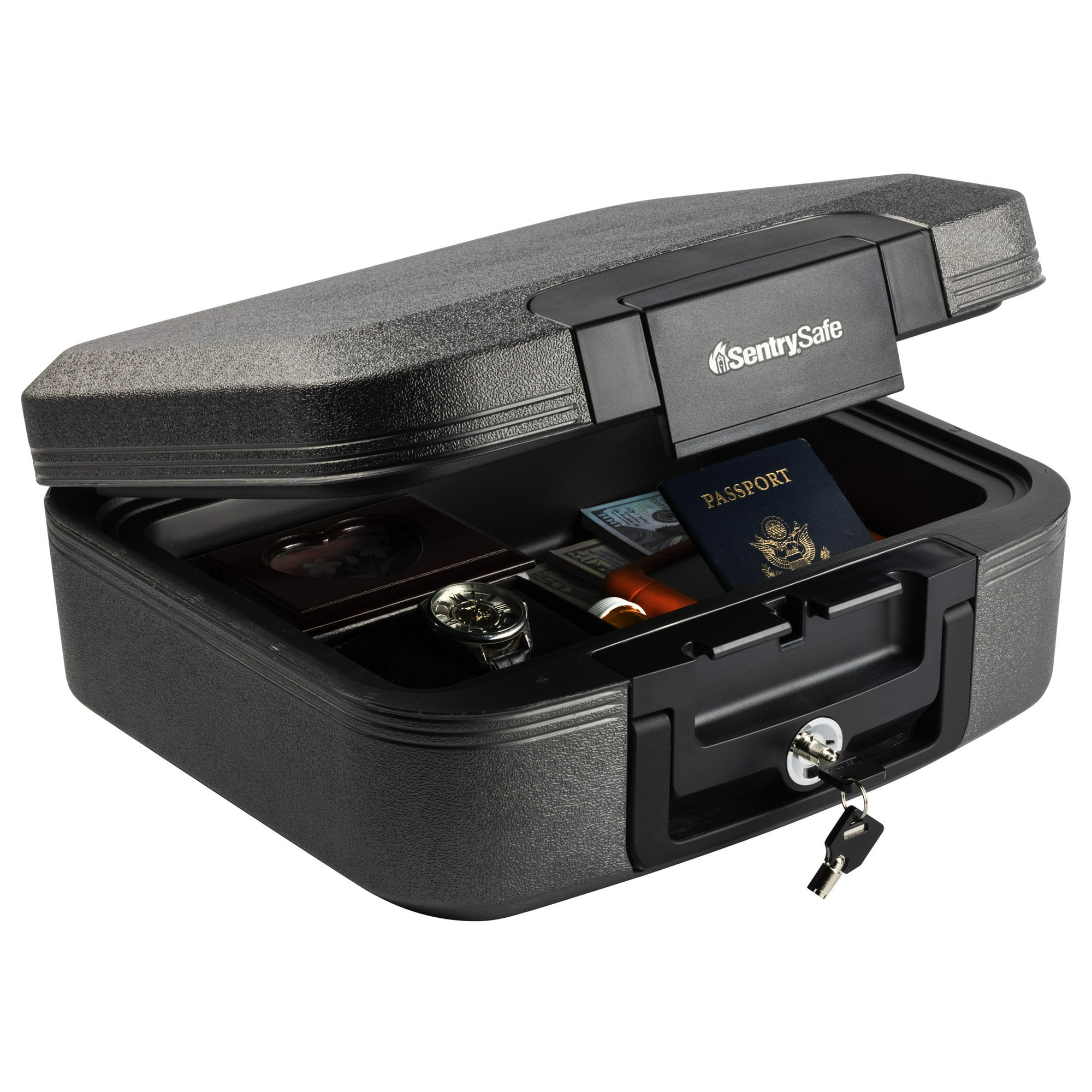 SentrySafe CHW20201 Fire and Water-Resistant Chest Safe with Key Lock, 0.28 Cu. ft.