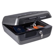 SentrySafe CHW30100 Fire/Water Resistant Chest Safe with Key Lock, 0.36 Cu-Ft., Charcoal Gray