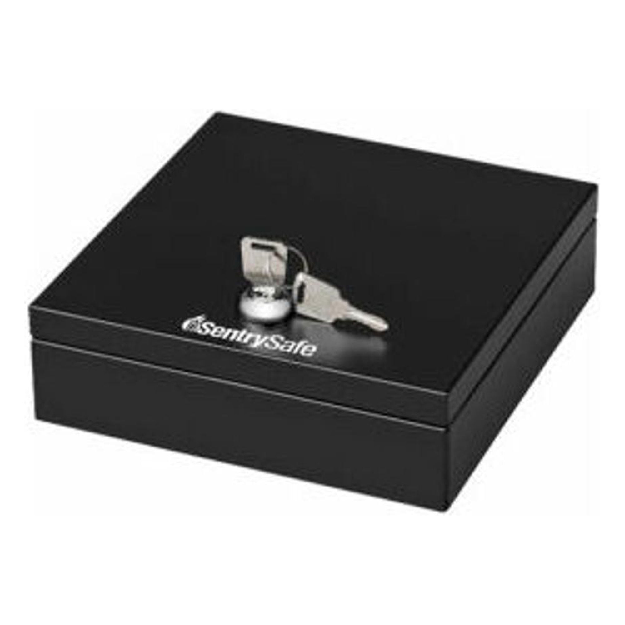 SentrySafe Cash Box/Drawer Safe Key Lock with Tray 6-7/10""W x 7-1/10""D x 2-1/1