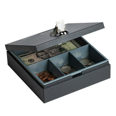 SentrySafe DS-1 Portable Security Safe with Key Lock, 0.04 cu. ft., Black