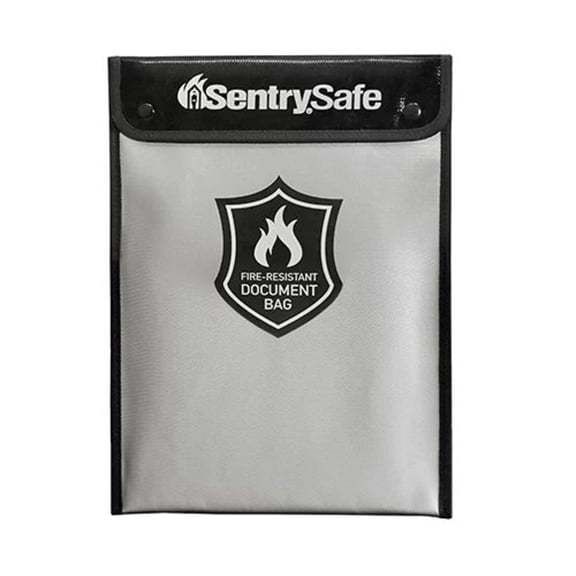 SentrySafe FBWLZ0 Fiberglass Fire Resistant Bag for Documents, 15.0 in x 11.0 in x 1.5 in