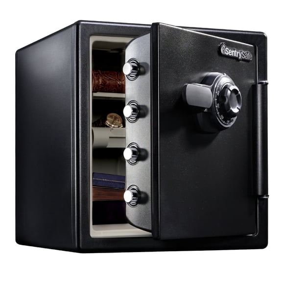 SentrySafe SFW123CU Fire/Water Safe Security Safe with Combination Lock, 1.2 Cu-Ft, Black