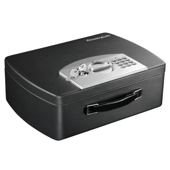 SentrySafe P021E Portable Security Safe with Digital Lock, 4.4 in x 13 in x 10 in, Black