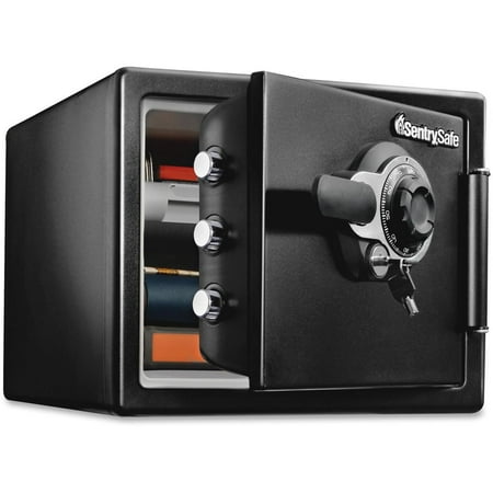 SentrySafe SFW082DTB Fire and Water-Resistant Safe with Dial Lock, 0.82 Cu. ft.