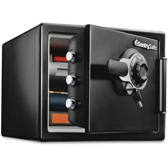 SentrySafe SFW082DTB Fire and Water-Resistant Safe with Dial Lock, 0.82 Cu. ft.