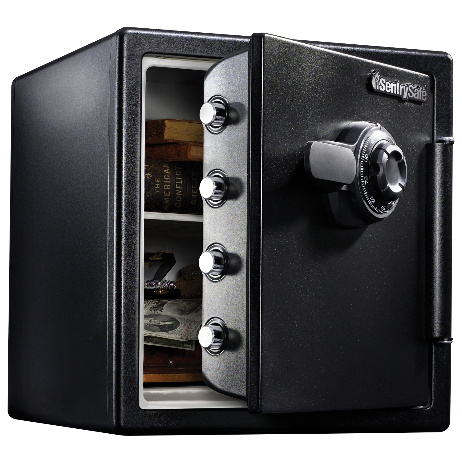 SentrySafe SFW123CS Fire-Resistant Safe and Waterproof Safe with Dial Combination Lock, 1.23 cu. ft. - image 1 of 7