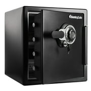 SentrySafe SFW123DTB Fire/Water Security Safe with Combination Dial and Override Key, 1.2 Cu-Ft., Black