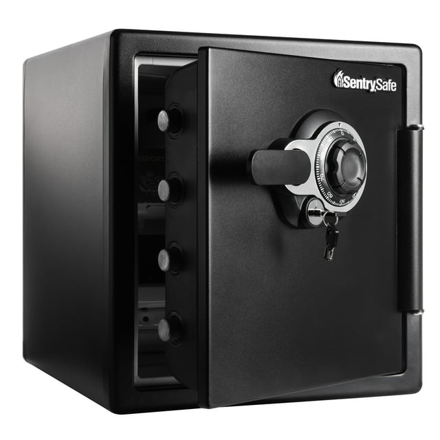 SentrySafe SFW123DTB Fire-Resistant and Water-Resistant Safe with Combination Lock, 1.23 cu. ft.