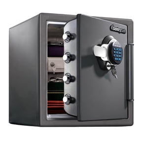 SentrySafe SFW123GDC Fire/Water Security Safe with Digital Keypad and Dual Key Lock, 1.2 Cu-Ft., Steel Grey
