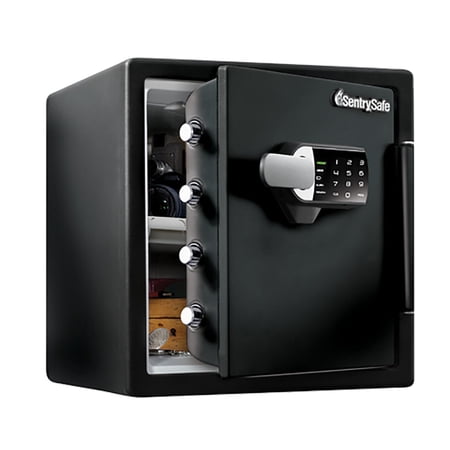 SentrySafe SFW123TTC Fire/Water Security Safe with Touchscreen and Audible Alarm, 1.2 Cu-Ft, Black