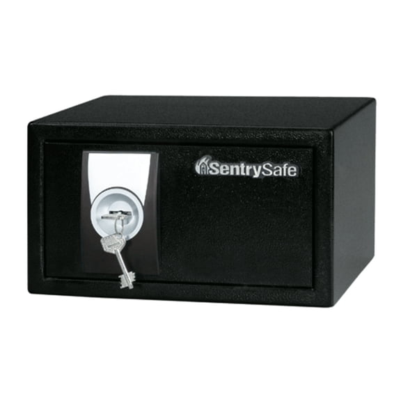 Steel Security Safe for Business with Key, 6.6 in x 11.4 in x 10.4 in