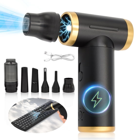 Sentryse Cordless Compressed Air Duster, 200000RPM Rechargeable Air Cleaner, Electric Air Blower to Replace Compressed Air Cans for Computer, Keyboard, Electronics