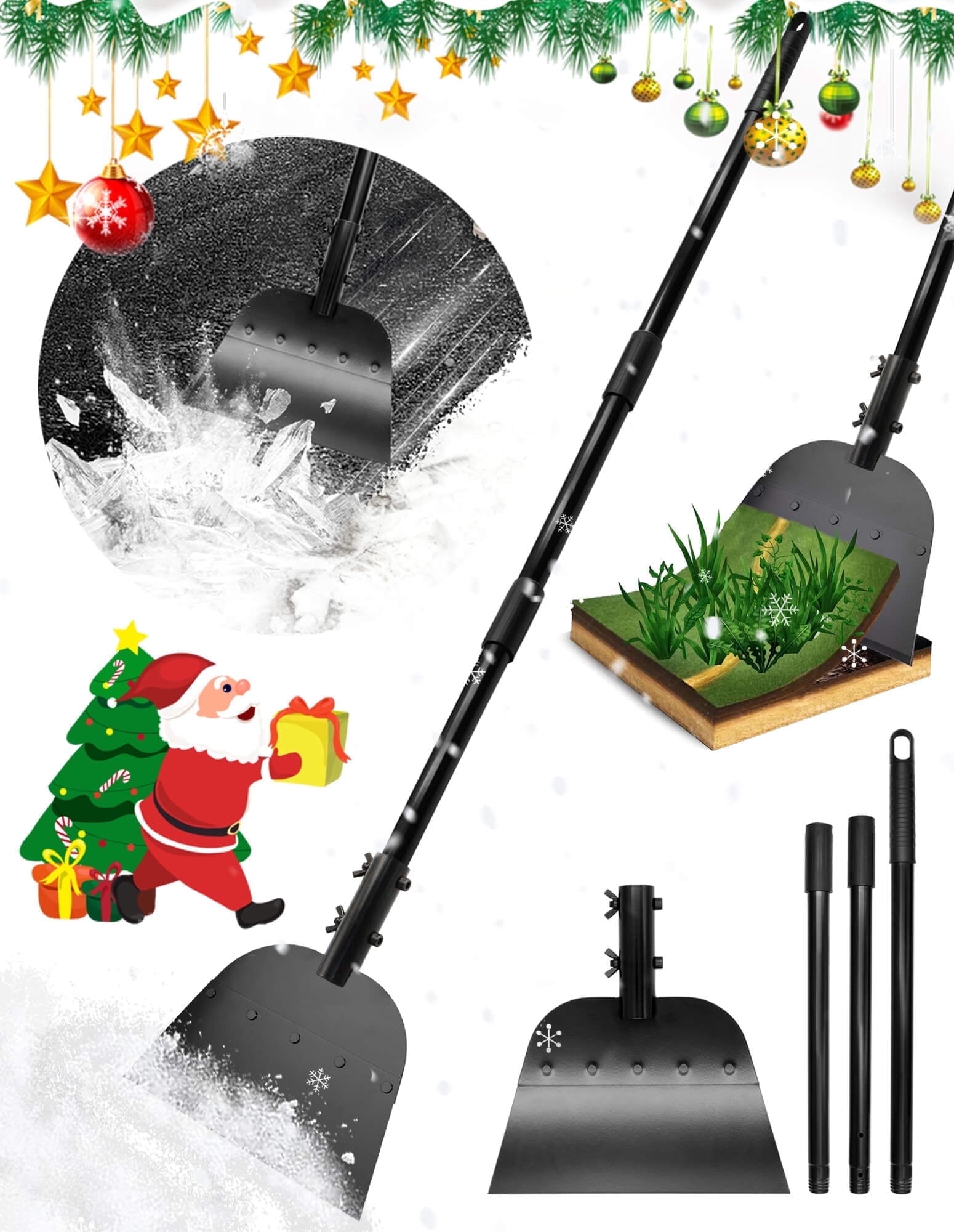 Sentryse Snow Ice Chopper, 54" Stainless Stee