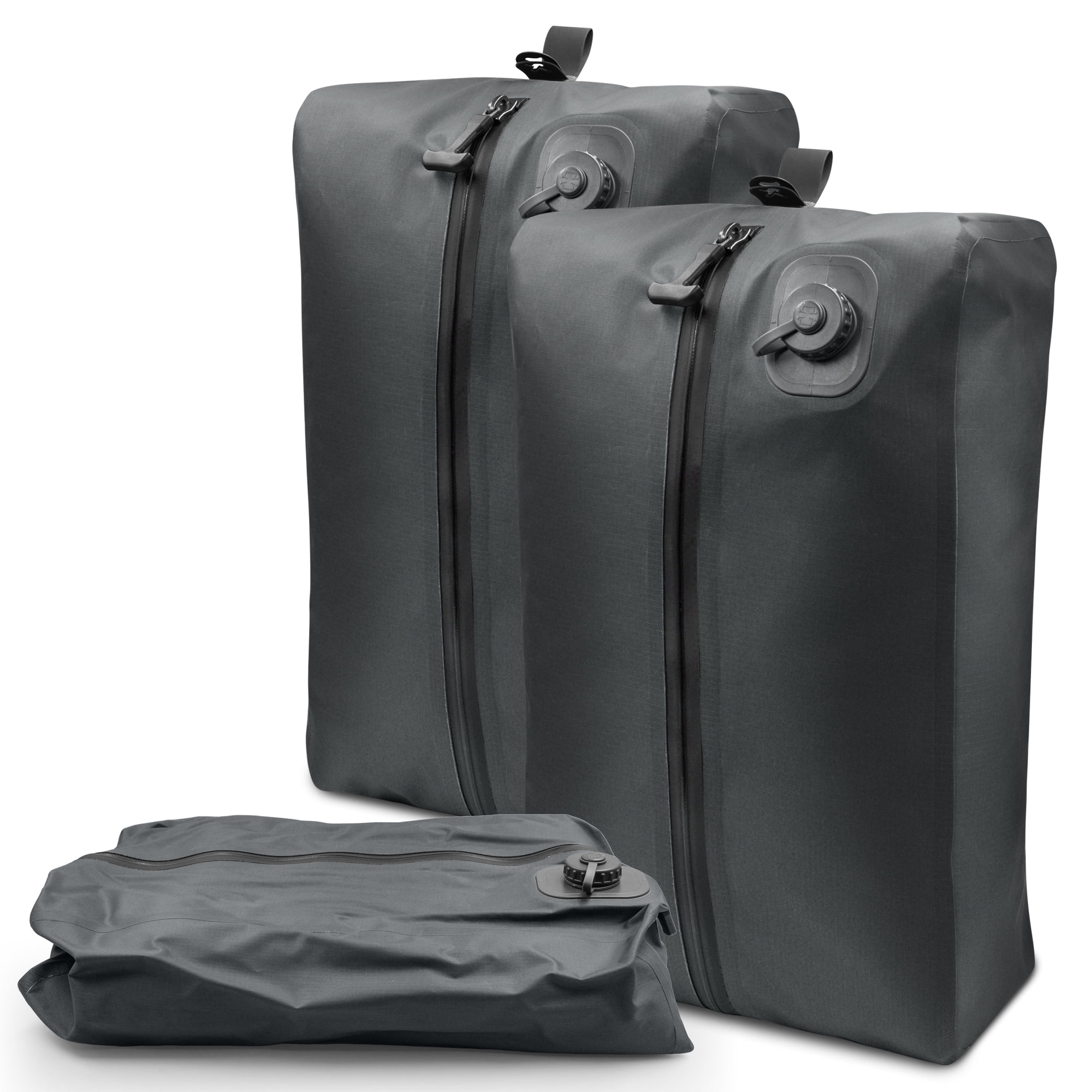 Sentryse 2-Pack Vacuum Bag for Travel, 16L TPU Vacuum Compression Bag for Carry on Suitcases & Backpack, Waterproof, Built-In Electric Pump, Space-Saving Travel Organizer, Black