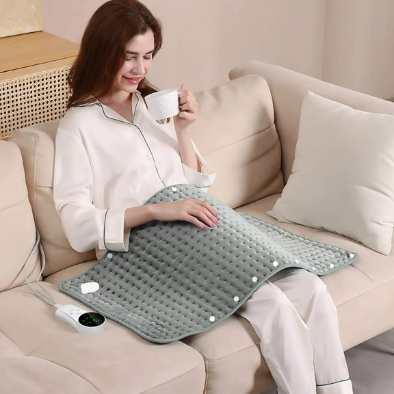 Sentryse Weighted Blanket for Adult, Small Weighted Blanket Travel Size, Weighted Lap Blanket Throw for Calming & Relaxing, 33"x18", Gray