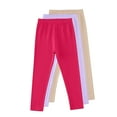 thumbnail image 1 of Sentuca 3PC Girls Leggings Cotton Slim Fit Pants for Toddler Stretchy Comfort Yoga Pants Playwear Multipack Fall Winter, 1 of 2