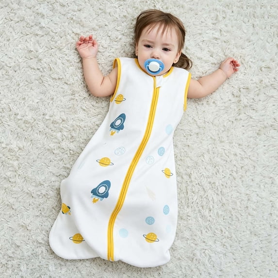 Sentuca Baby Sleepsacks 0-6 Months, Wearable Blanket 100% Cotton Sleep Sack with 2-Way Zipper for Newborn Infant Baby Boys Clothes