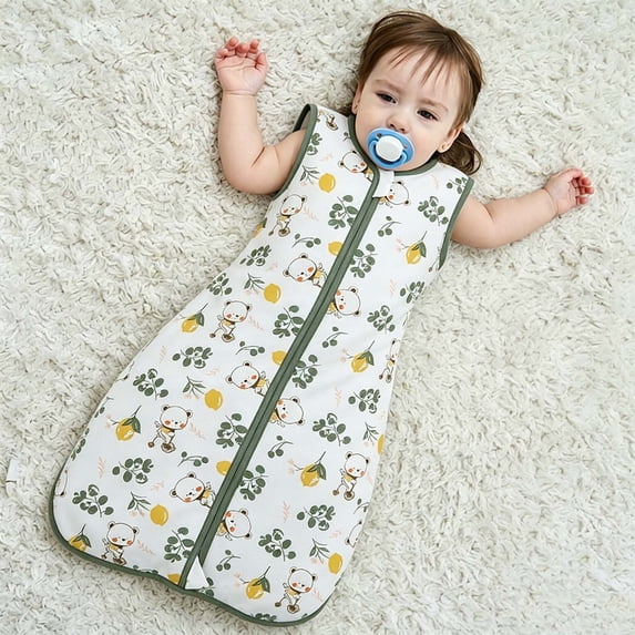 Sentuca Baby Sleepsacks 6-12 Months, Wearable Blanket 100% Cotton Sleep Sack with 2-Way Zipper for Newborn Infant Baby Girls Clothes