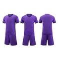 thumbnail image 1 of Sentuca Boys Athletic Outfit Sets V-neck T Shirts and Shorts 2 Piece School Uniform Kids Clothes, 1 of 5