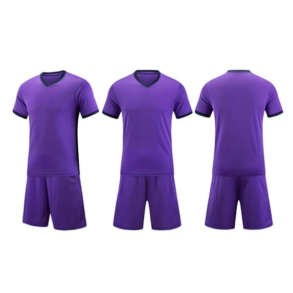 Sentuca Boys Athletic Outfit Sets V-neck T Shirts and Shorts 2 Piece School Uniform Kids Clothes